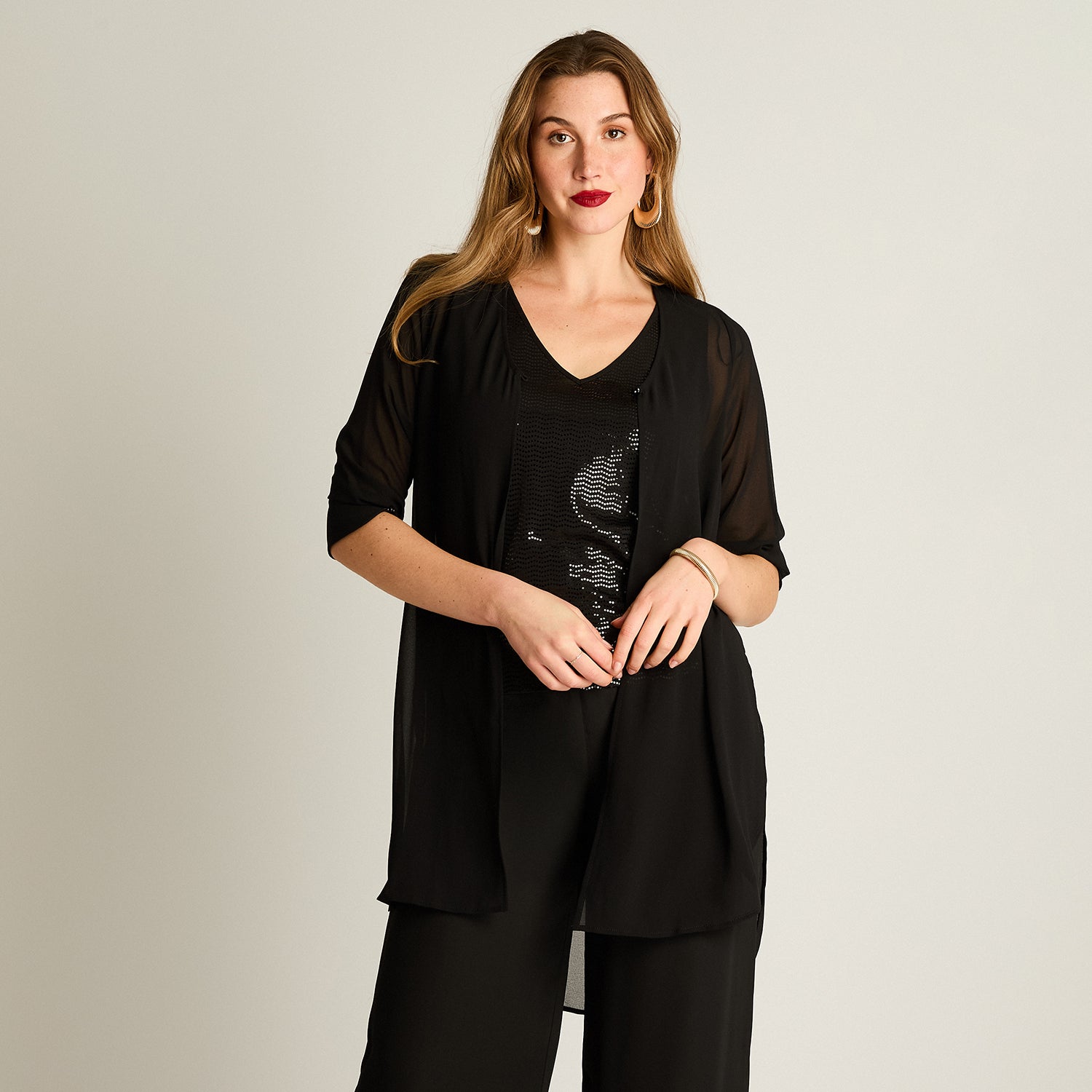 Twin Negro Set Brillos - Lorenzo di Pontti